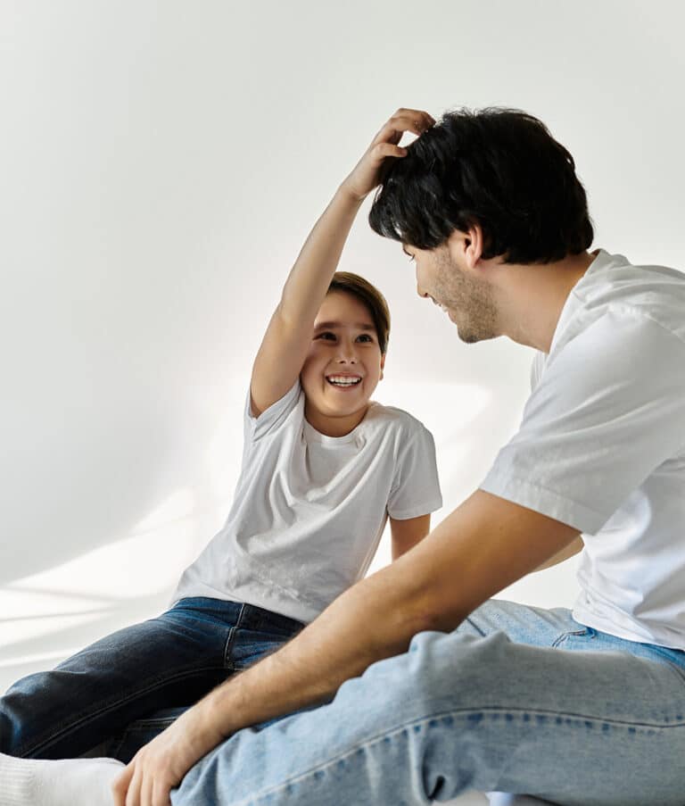 Parent listening with empathy to child's big emotions