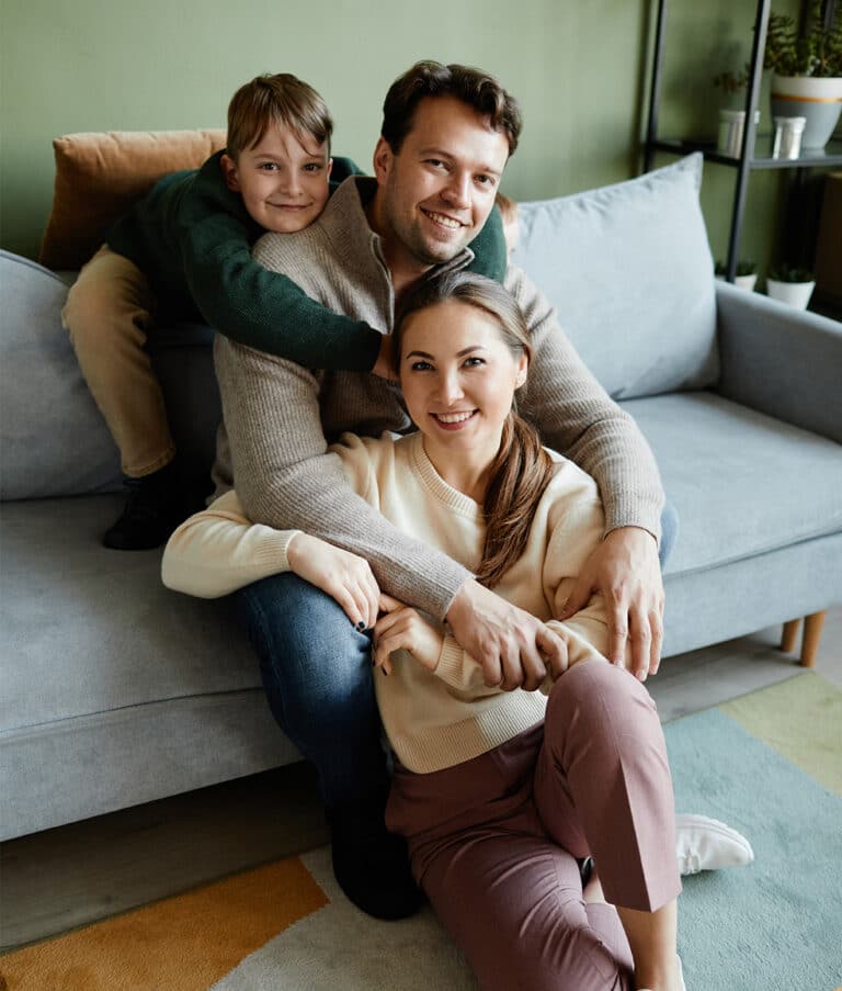 Calm Supported Family