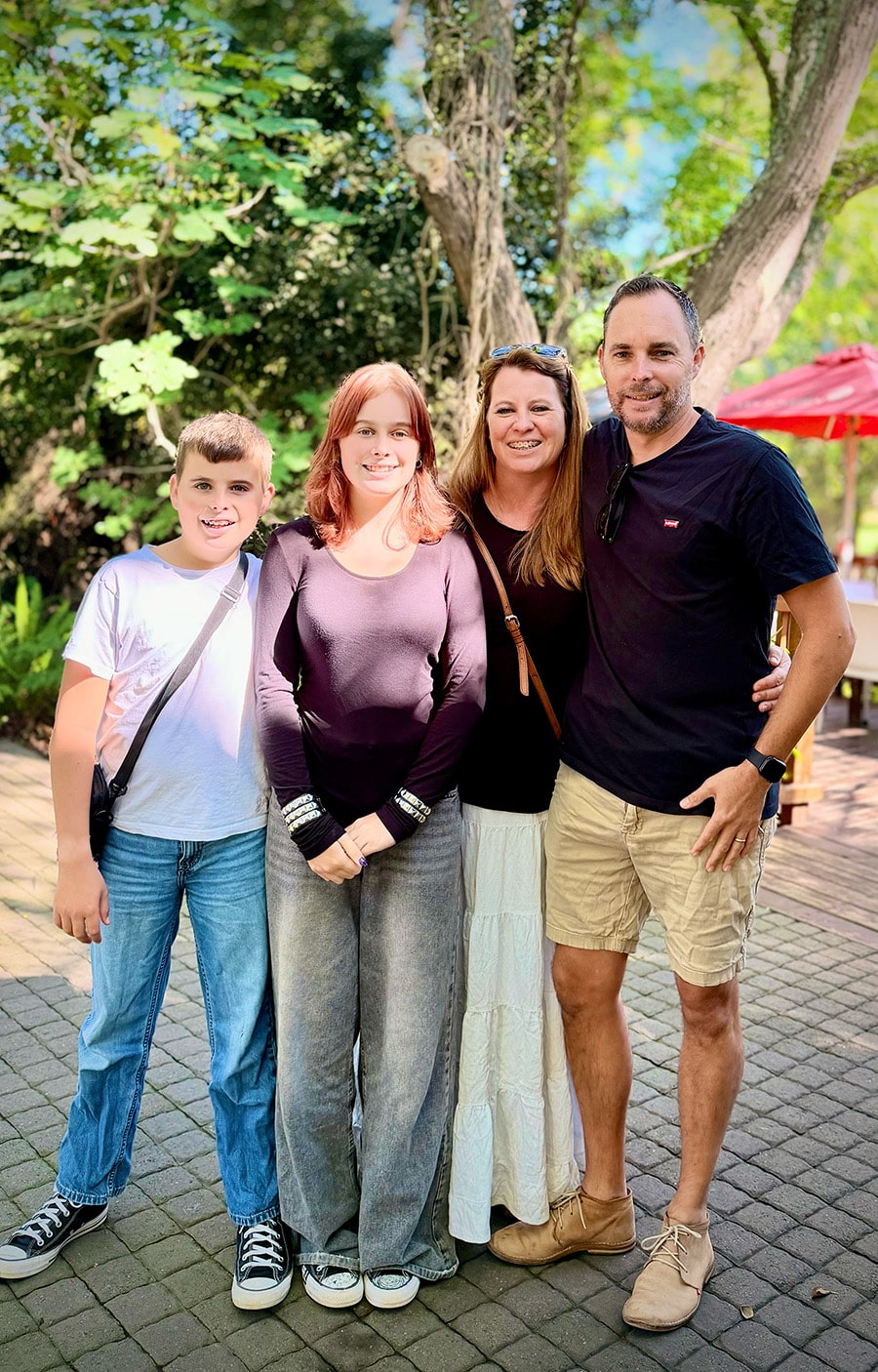 The Poulton family - Tarryn with her husband Tim and their two children, Gracie and Josh - the family behind Nurture ADHD