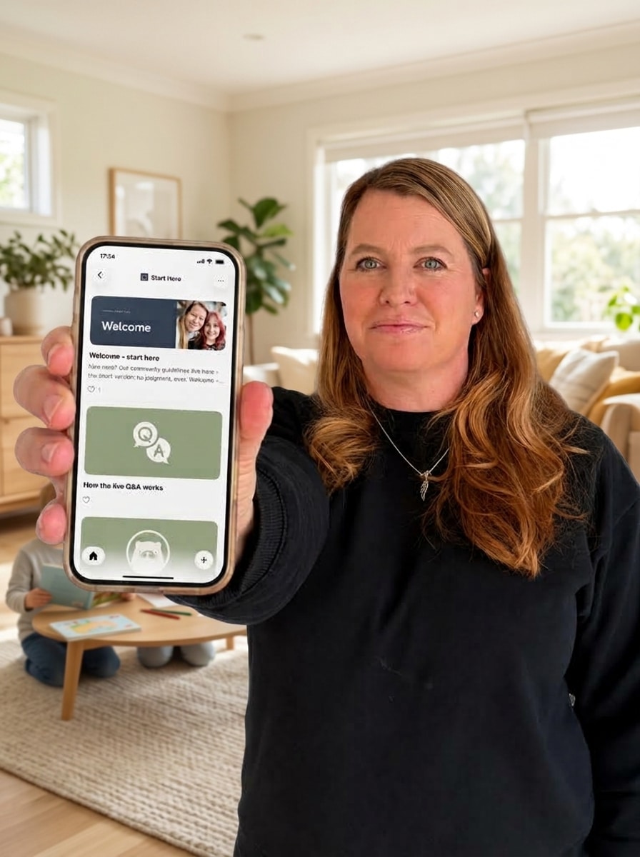 Tarryn with the Nurture ADHD Plus app